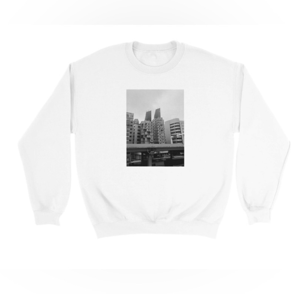 Tokyo Unisex crewneck sweatshirt | Nakagin capsule tower